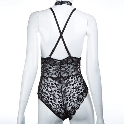 Aveline's Sultry Lace Enchantment Bodysuit