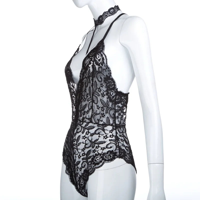 Aveline's Sultry Lace Enchantment Bodysuit