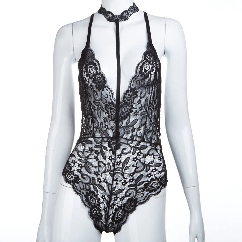 Aveline's Sultry Lace Enchantment Bodysuit