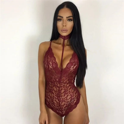 Aveline's Sultry Lace Enchantment Bodysuit