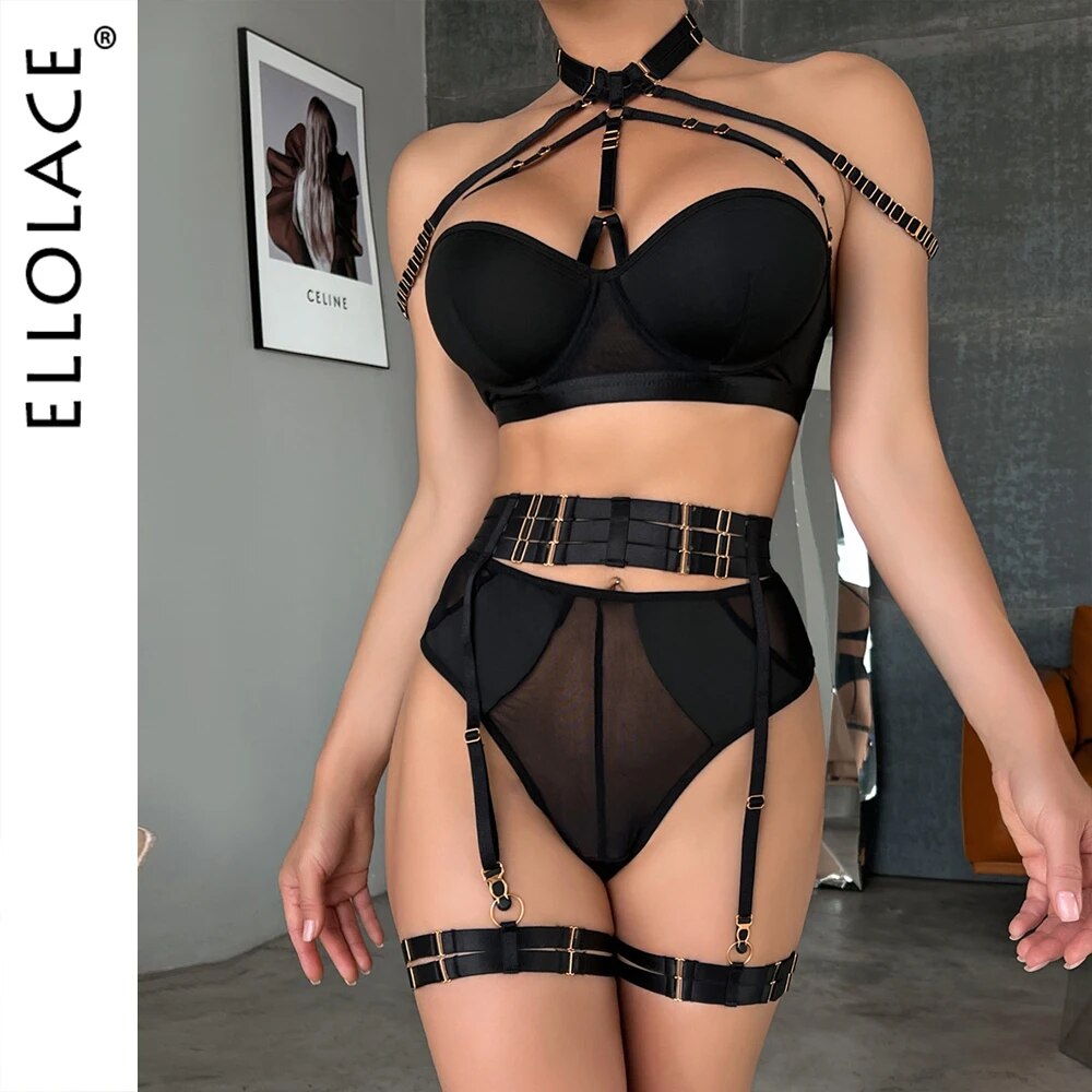 Blair's Seducing Noir 4 件套 Allure 内衣套装