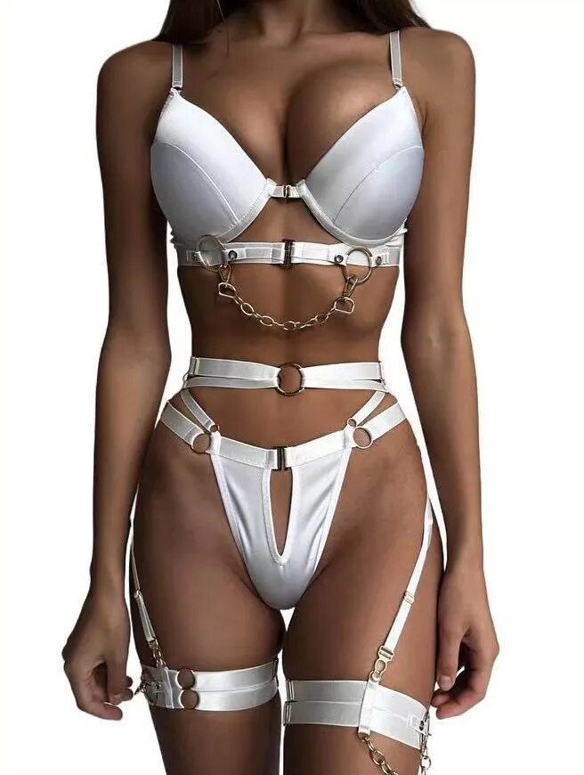 Quinn's Femme Allure Chain Lingerie Set