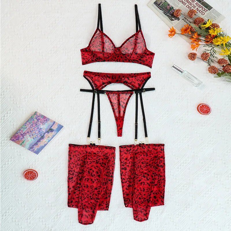 Nadia's Scarlet Temptress Lingerie Set