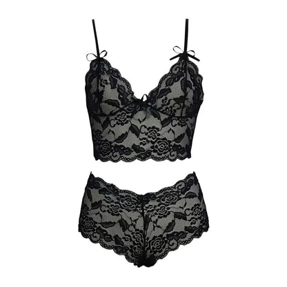 Ava's Convergence Floral Lace Lingerie Set