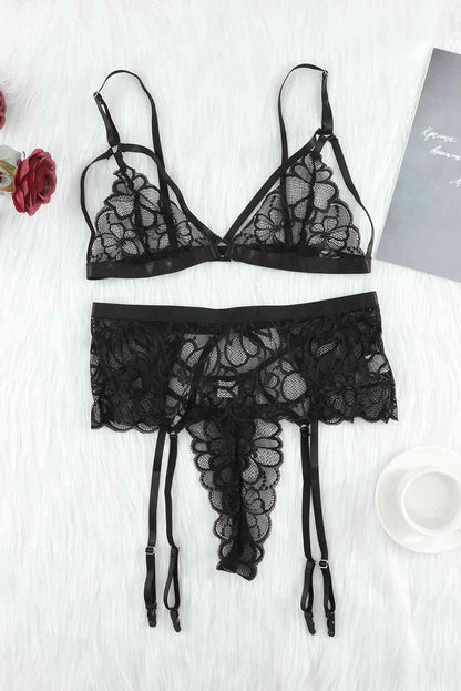 Nadine's Eclipse Lace Lingerie Set