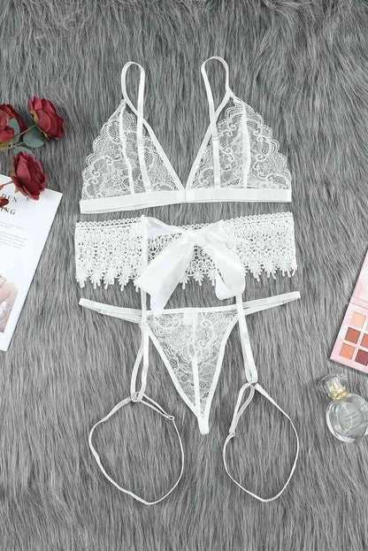 Iris' Angelic Lace Lingerie Set